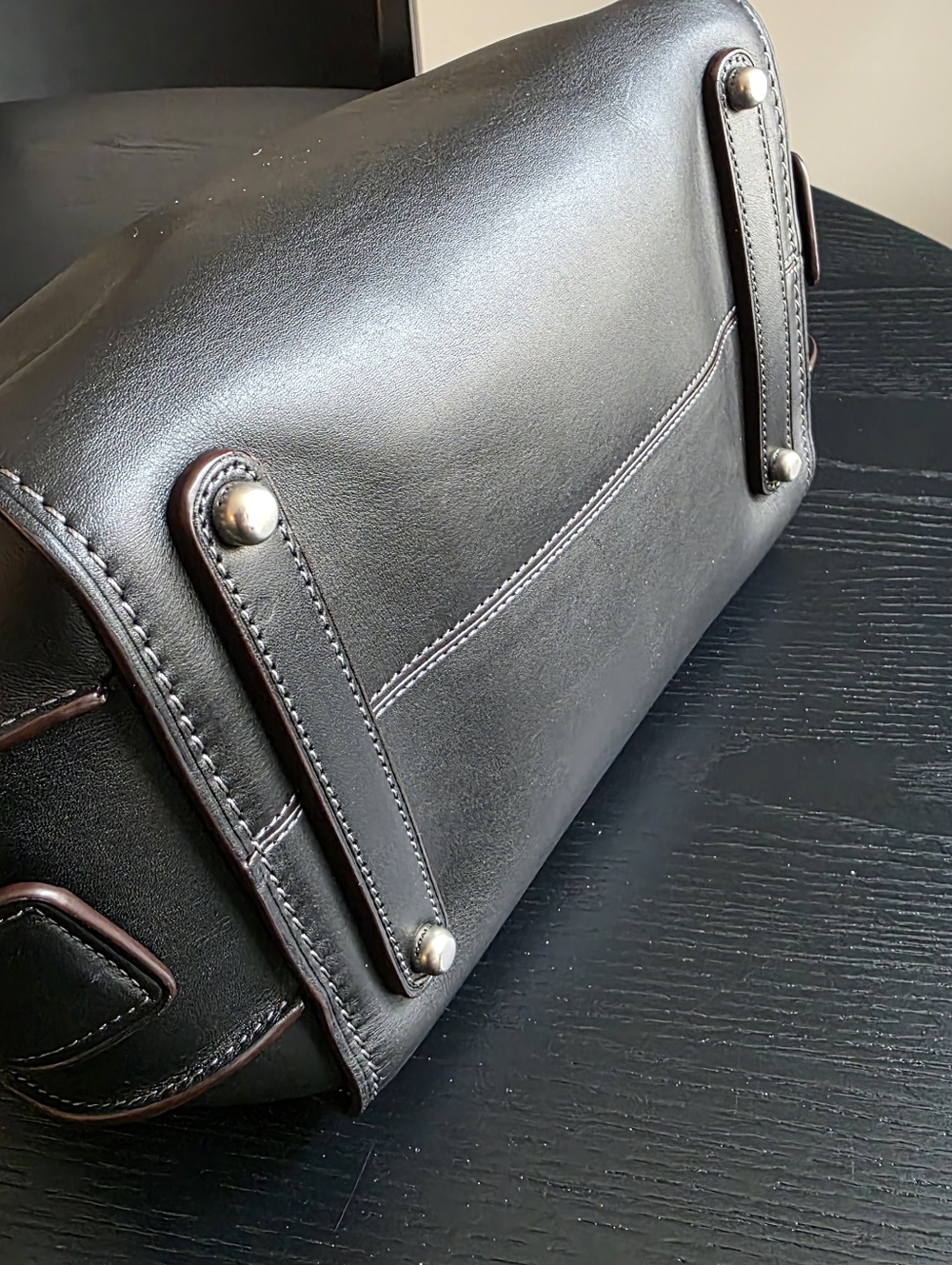 Coach Ace Satchel Black NWOT - Picture 6 of 8